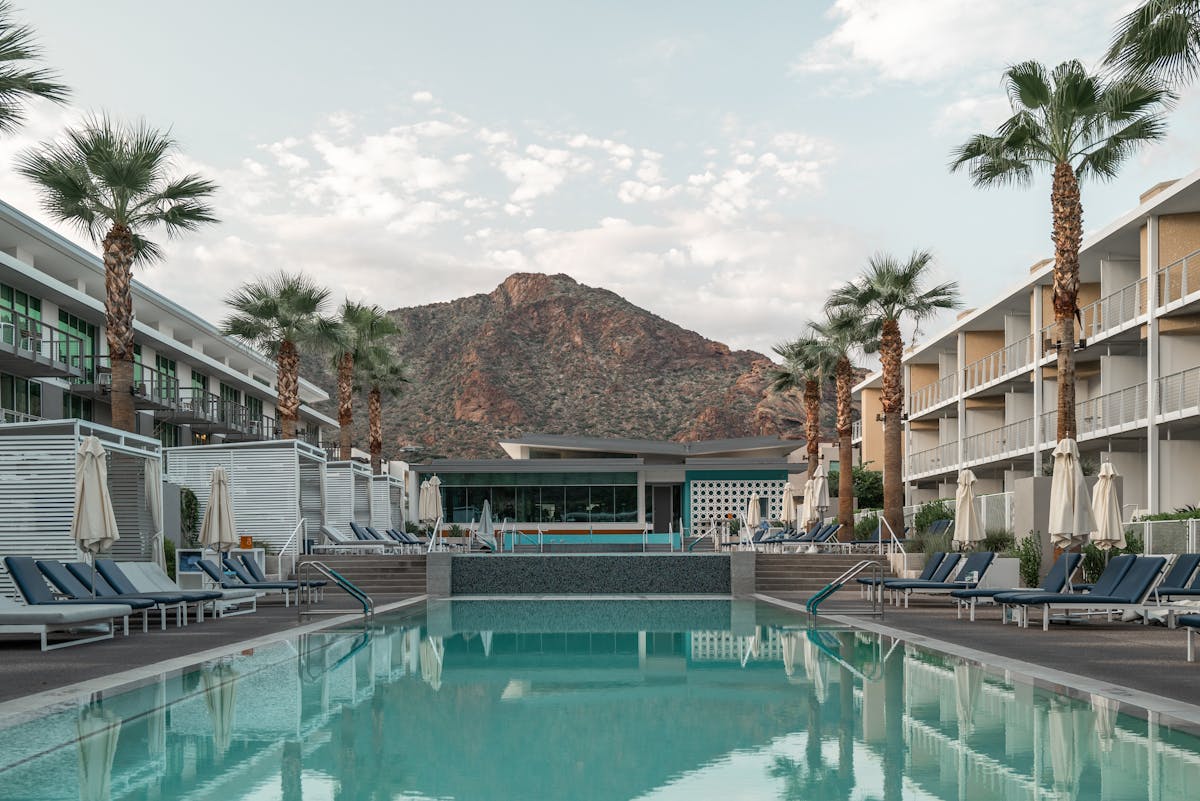 Scottsdale resort-style pool with solar pump installation